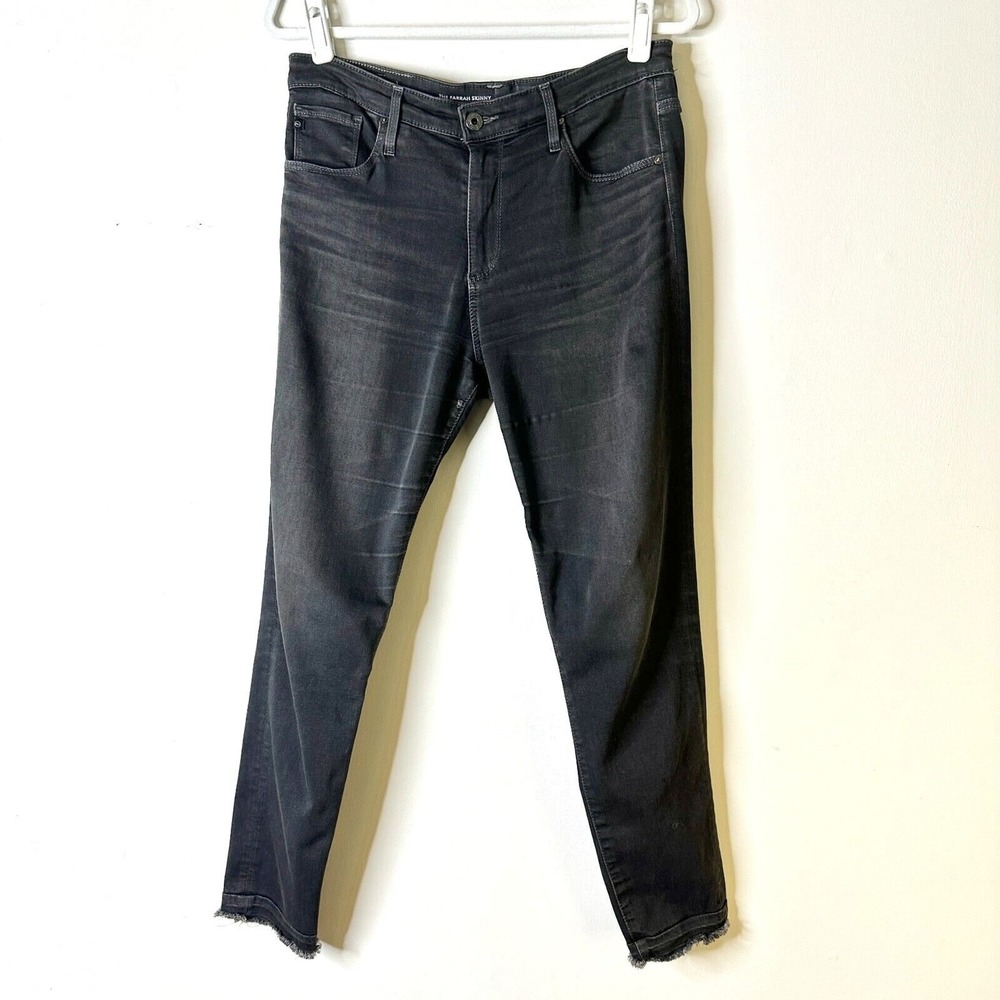 AG Adriano Goldschmied‎ Jean Women 30 Gray The Farrah Skinny High Rise Slim Y2K